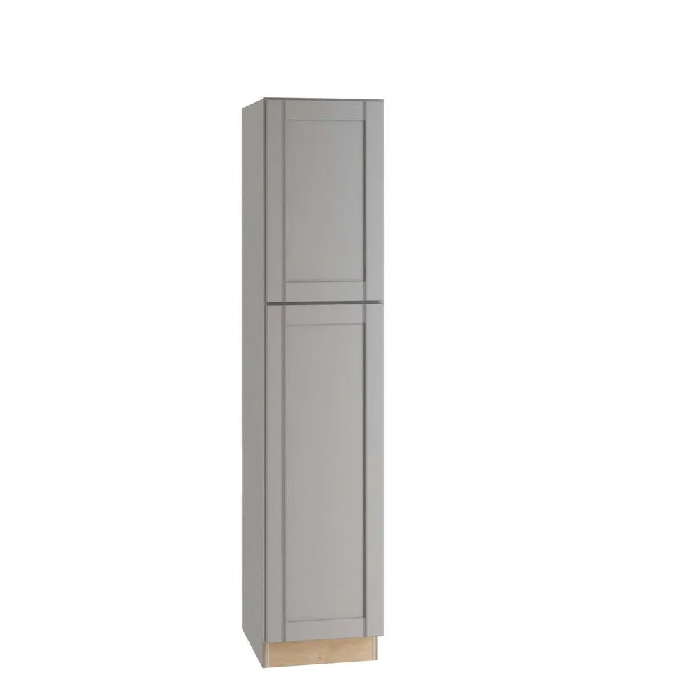 Vesper White Shaker Assembled Plywood 18 in. x 84 in. x 24 in. Utility Pantry Kitchen Cabinet with Soft Close, photo 7 of 8