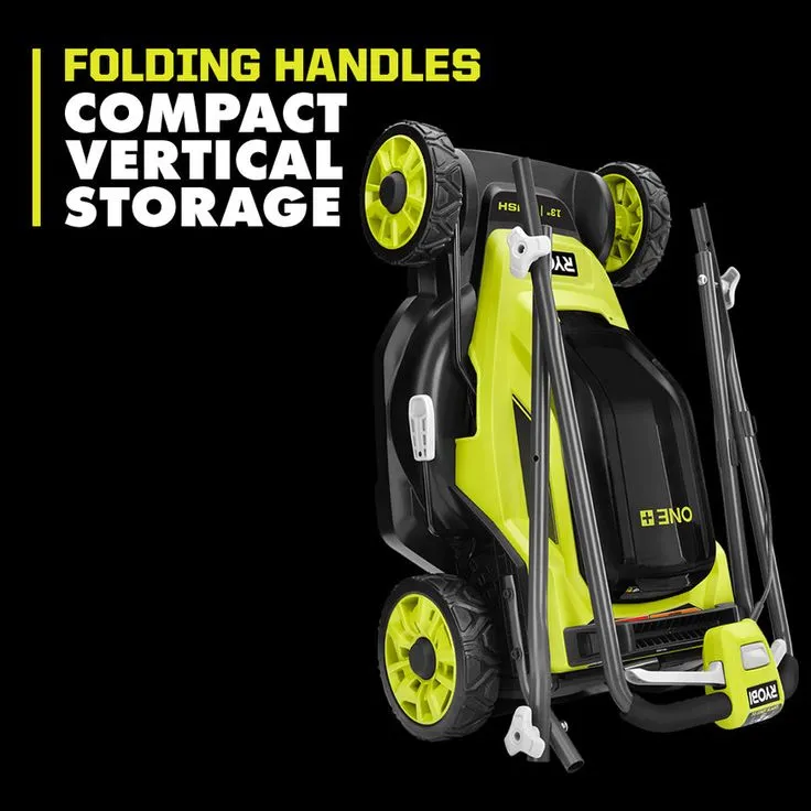 RYOBI 13 in. ONE+ 18-Volt Lithium-Ion Cordless Battery Walk Behind Push Lawn Mower & Leaf Blower- 4.0 Ah Battery/Charger, photo 3 of 7