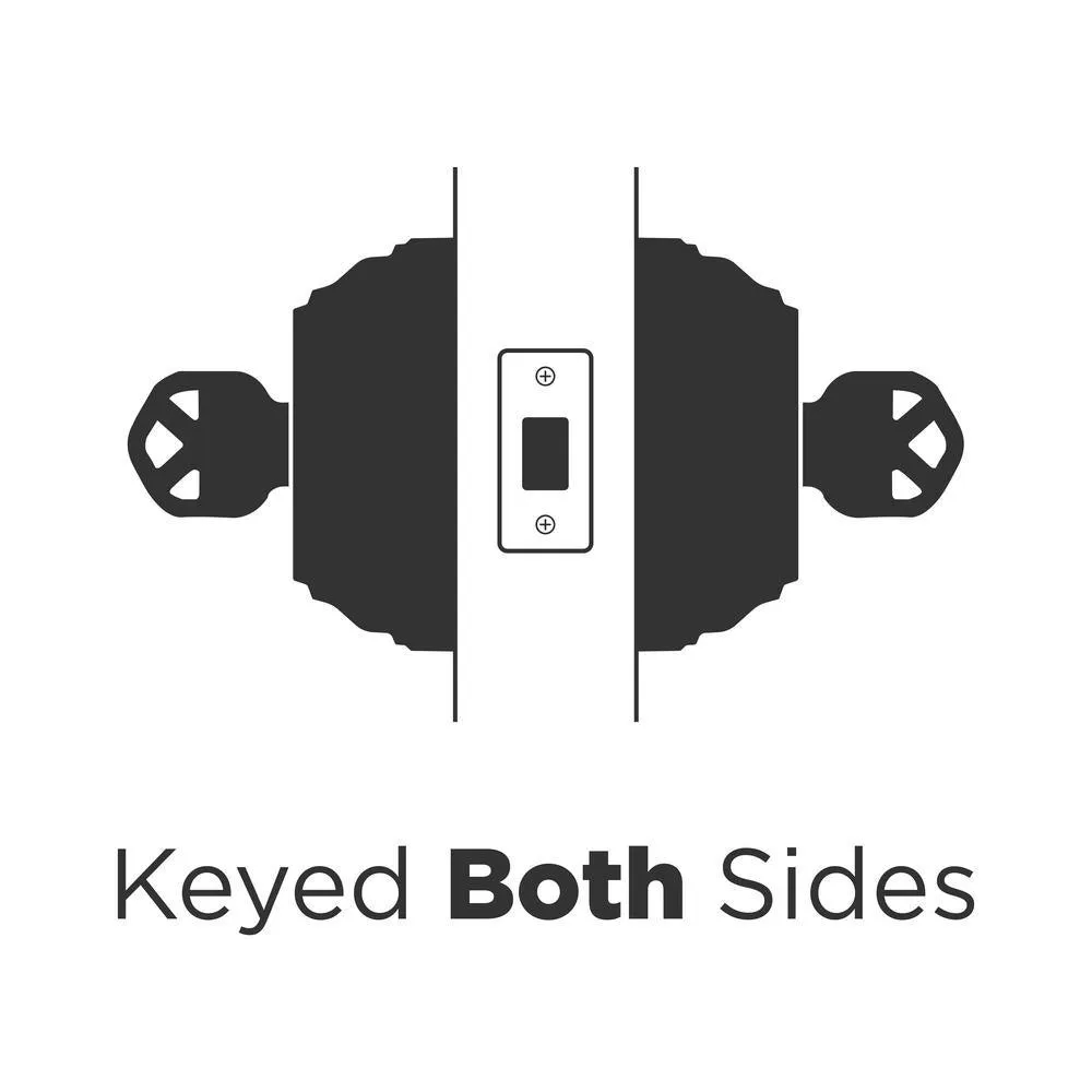 Kwikset Satin Nickel Double Cylinder Deadbolt featuring SmartKey Security, photo 2 of 8