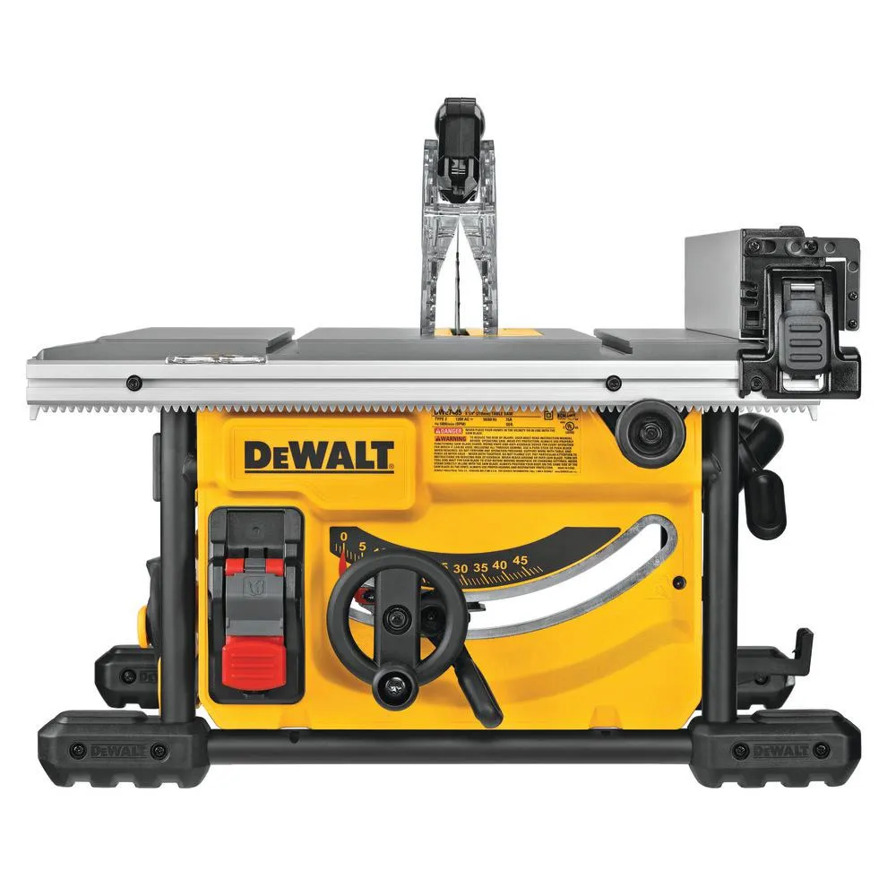DEWALT 15 Amp Corded 8-1/4 in. Compact Jobsite Tablesaw with Bonus Heavy-Duty Rolling Table Saw Stand, photo 2 of 12