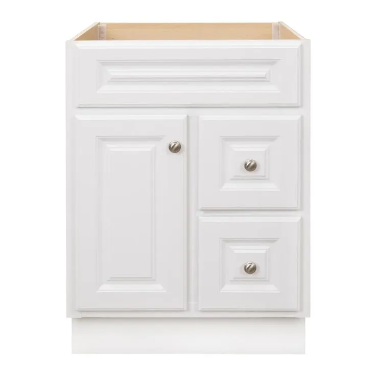 Hampton Bay Hampton 48 in. W x 21 in. D x 33.5 in. H Bathroom Vanity Cabinet Only in White, photo 10 of 17