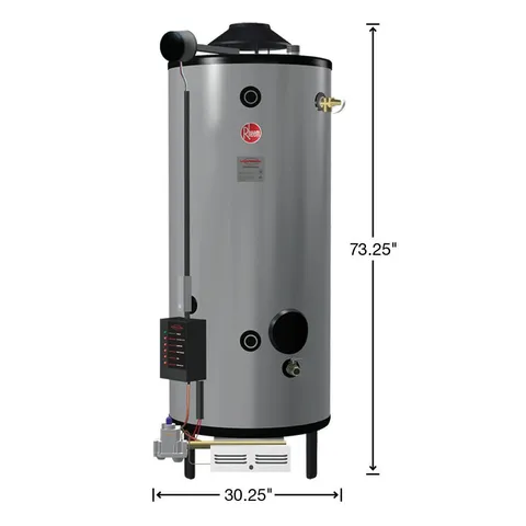Commercial Universal Heavy Duty 100 Gal. 250K BTU Natural Gas ASME Tank Water Heater