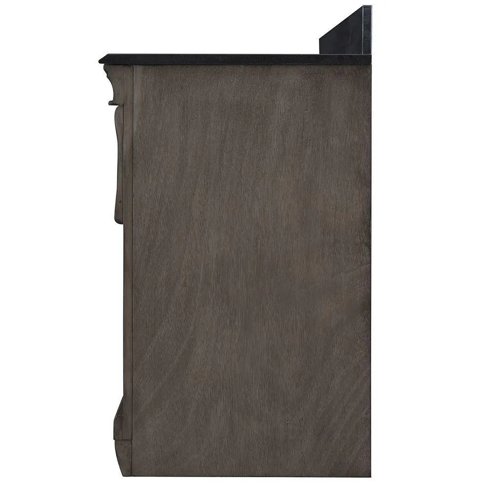 Naples 30 in. W Bath Vanity Cabinet Only in Distressed Grey with Right Hand Drawers, photo 4 of 44