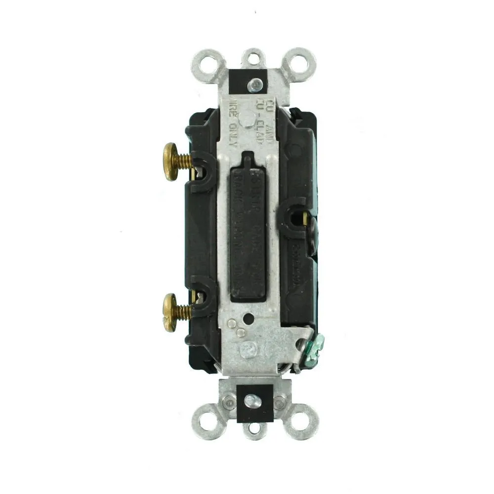 15 Amp Decora Plus Commercial Grade 3-Way Rocker Switch, Black, photo 4 of 7
