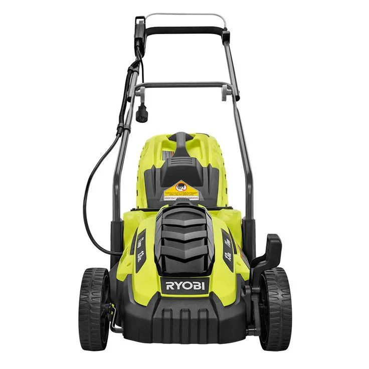RYOBI 13 in. 11 Amp Corded Electric Walk Behind Push Mower and 8 Amp Electric Jet Fan Blower, photo 4 of 9