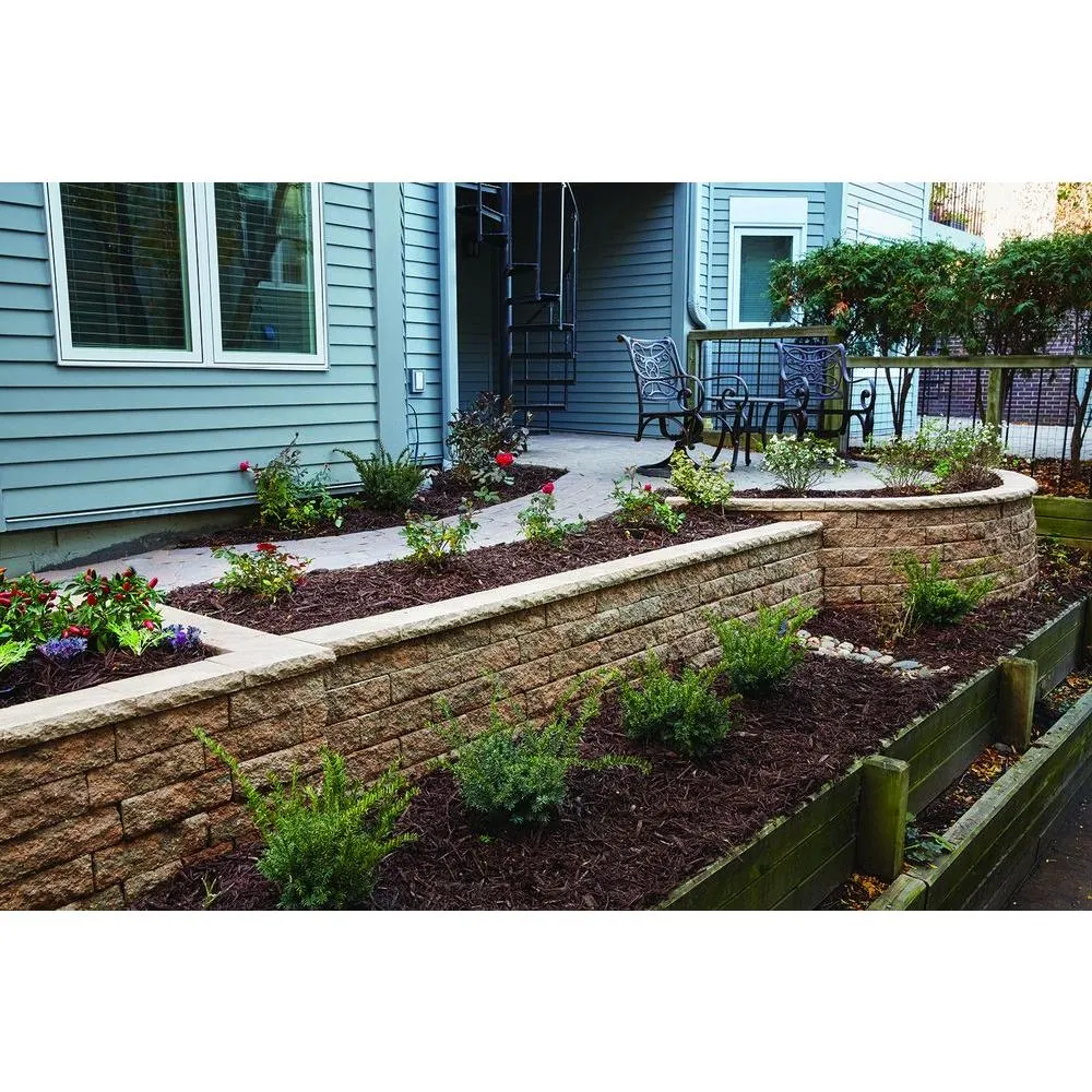Oldcastle Tango 4 in. x 12 in. x 6 in. Brown/Buff Concrete Garden Wall Block (144 Pieces / 48 Face ft. / Pallet), photo 8 of 8