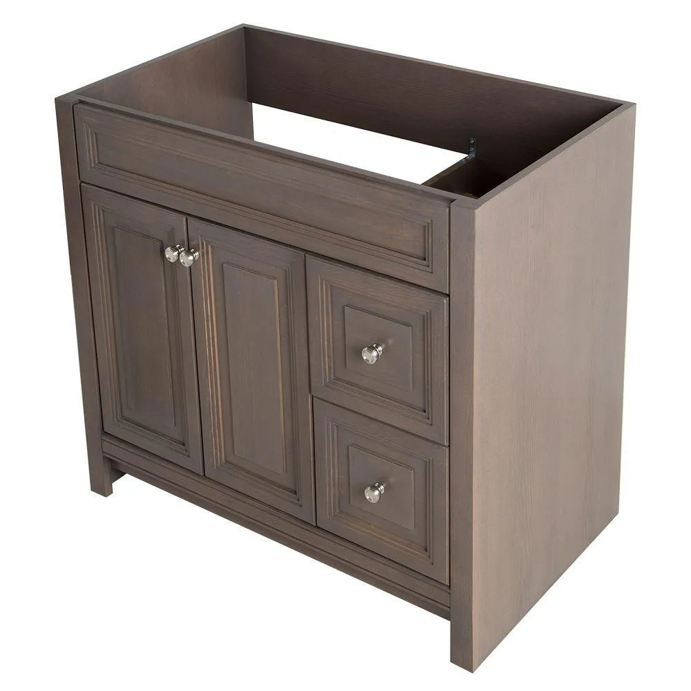 Brinkhill 36 in. W x 34 in. H x 22 in. D Bath Vanity Cabinet Only in Flagstone, photo 4 of 28