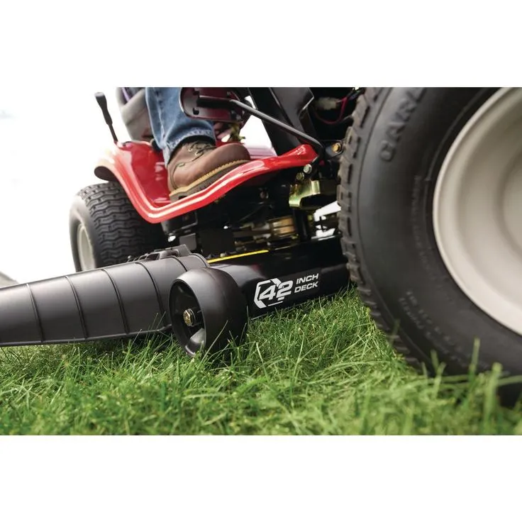Troy-Bilt Bronco 42 in. 19 HP Briggs & Stratton Automatic Drive Gas Riding Lawn Tractor with Mow in Reverse, photo 10 of 10