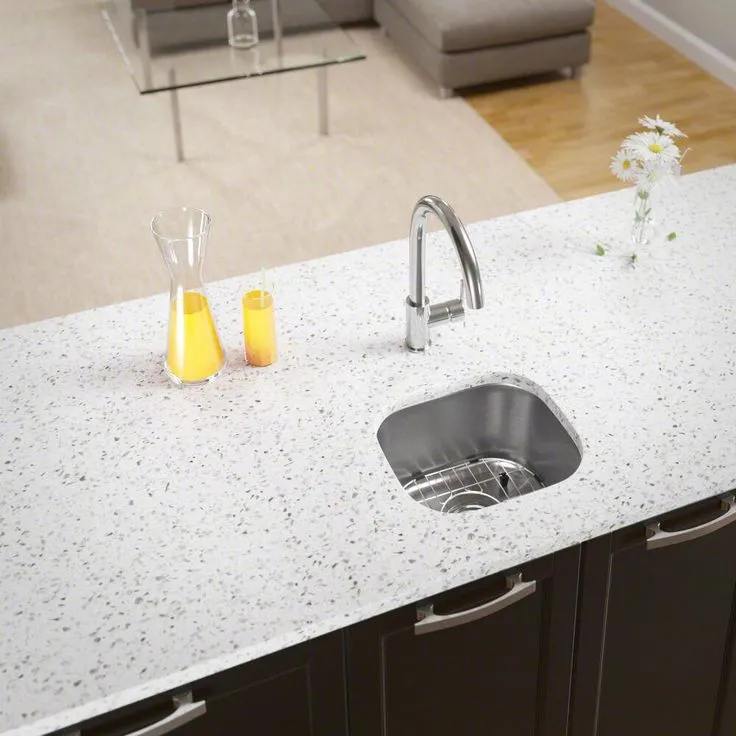 All-in-One Undermount Stainless Steel 15 in. Single Bowl Bar Sink, photo 2 of 2