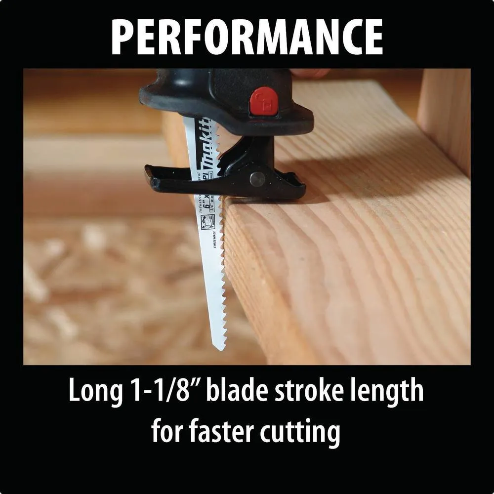11 Amp Corded Variable Speed Reciprocating Saw With Wood Cutting Blade, Metal Cutting Blade and Hard Case, no lock-on, photo 9 of 15