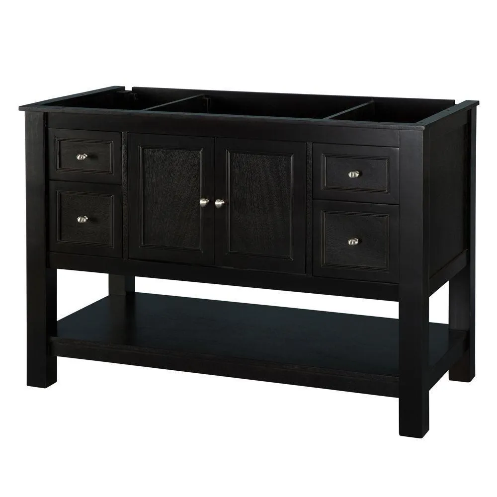 Gazette 48 in. W Bath Vanity Cabinet Only in Espresso, photo 7 of 26