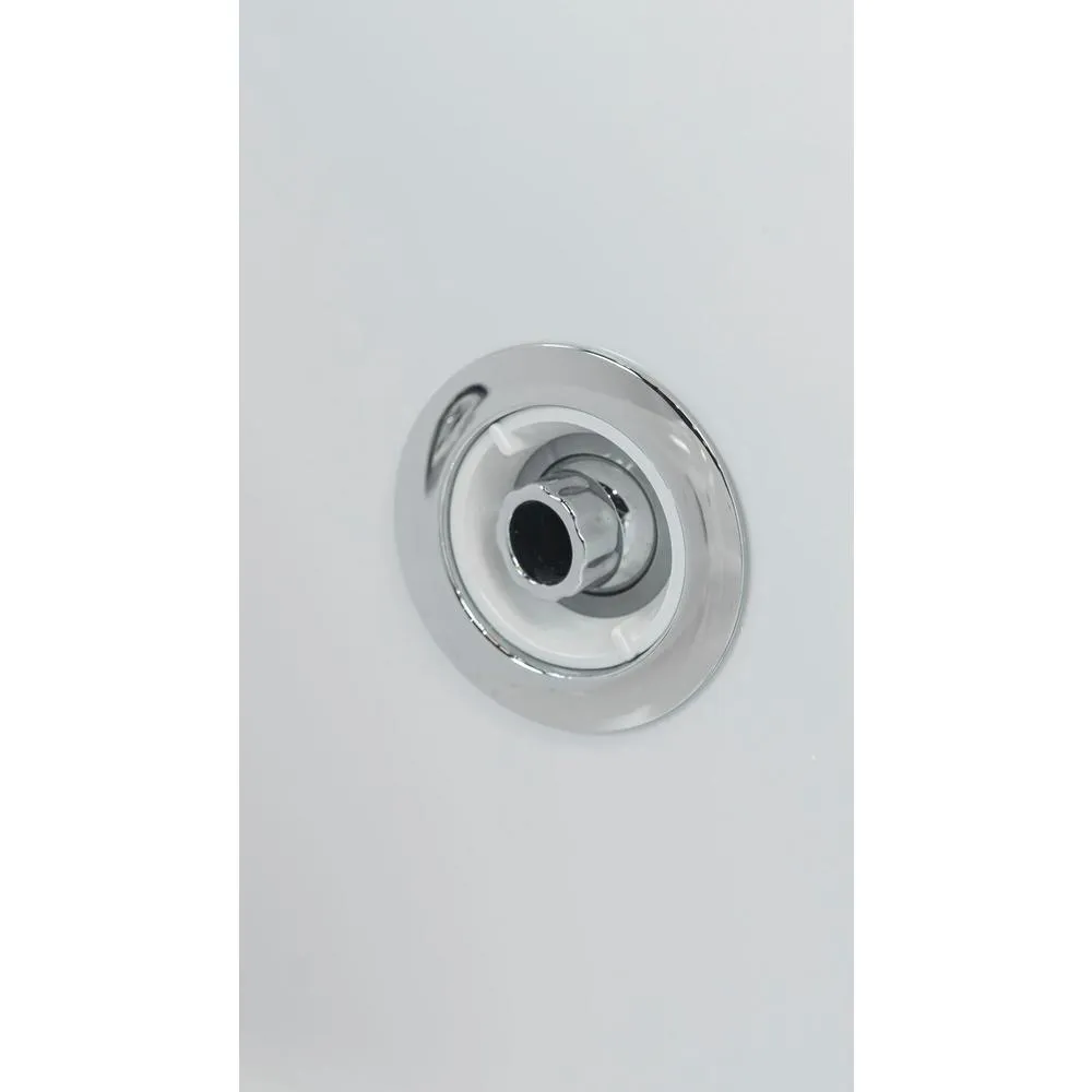 Ella Laydown 72 in. Walk-In Whirlpool Bathtub, White, Fast-Fill 2-Piece Faucet, Left-Hand Drain, Left-Hinged Glass Door, photo 11 of 17