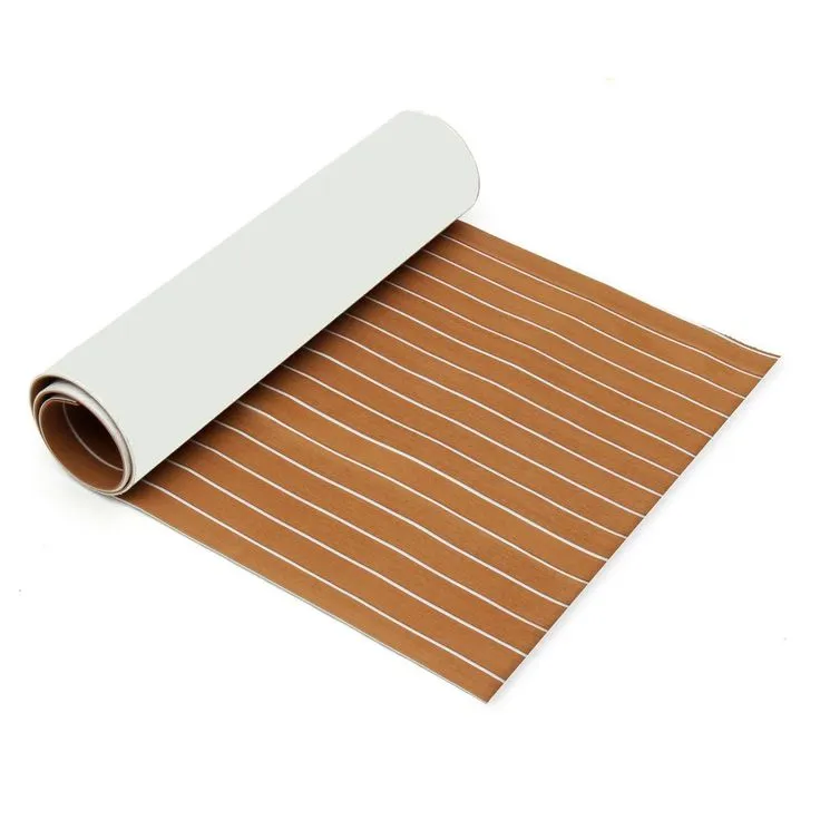 1Pcs 95'' x 35'' Marine Boat Sheet Teak Decking Boat Flooring Mats Yacht Flooring EVA Foam Floor Sheet Non-Skid Self-Adhesive Sea Deck , 5.5mm Thickness, photo 7 of 11