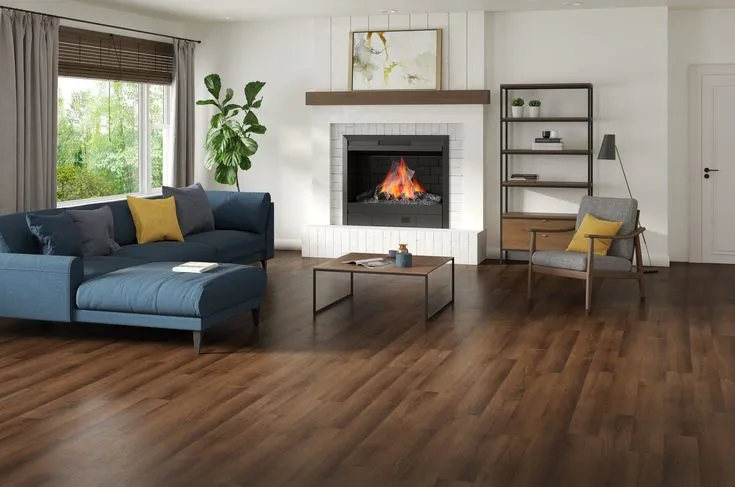 Style Selections Penny Oak 6-mil x 6-in W x 48-in L Water Resistant Interlocking Luxury Vinyl Plank Flooring, photo 5 of 8