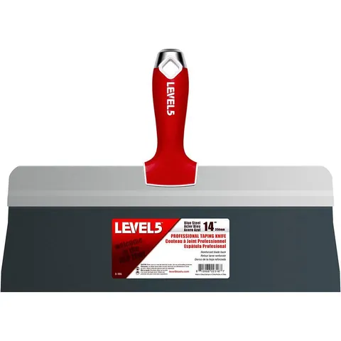 14 in. Blue Steel Big Back Taping Knife with Soft Grip Handle