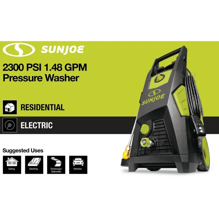 Sun Joe 2300 Max PSI 1.48 GPM Brushless Induction Electric Pressure Washer with Brass Hose Connector, photo 2 of 6