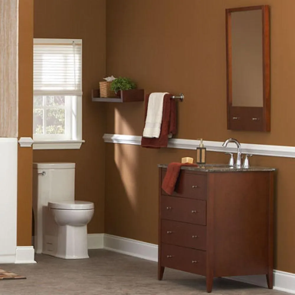 Boulevard Tall Height 1-Piece 1.28 GPF Single Flush Elongated Toilet in Linen, Seat Included, photo 5 of 8