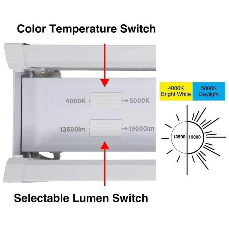 Commercial Electric 15 in.  19000 Lumens 138-Watts Adjustable Beam Multiple CCT & Lumens Integrated LED High Bay Light 120-277V Dimmable, photo 5 of 10