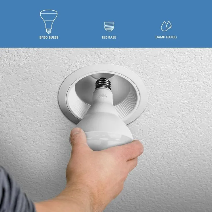 Feit Electric 85-Watt Equivalent BR30 Dimmable CEC Title 20 Compliant LED ENERGY STAR 90+ CRI Flood Light Bulb, Soft White (24-Pack), photo 8 of 9