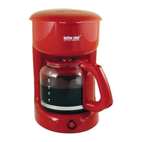 12-Cup Red Residential Drip Coffee Maker