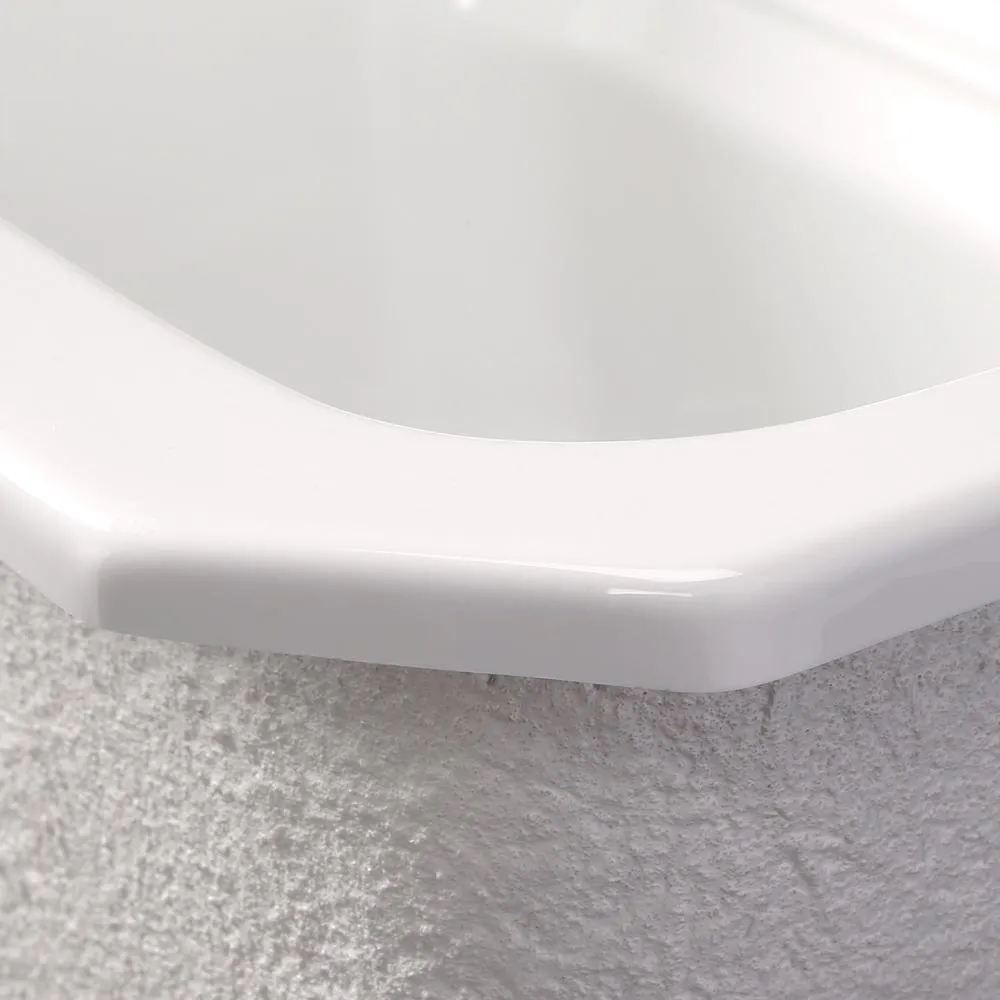 Kensington Undermount Acrylic 25 in. Single Bowl Utility Sink in White, photo 2 of 15