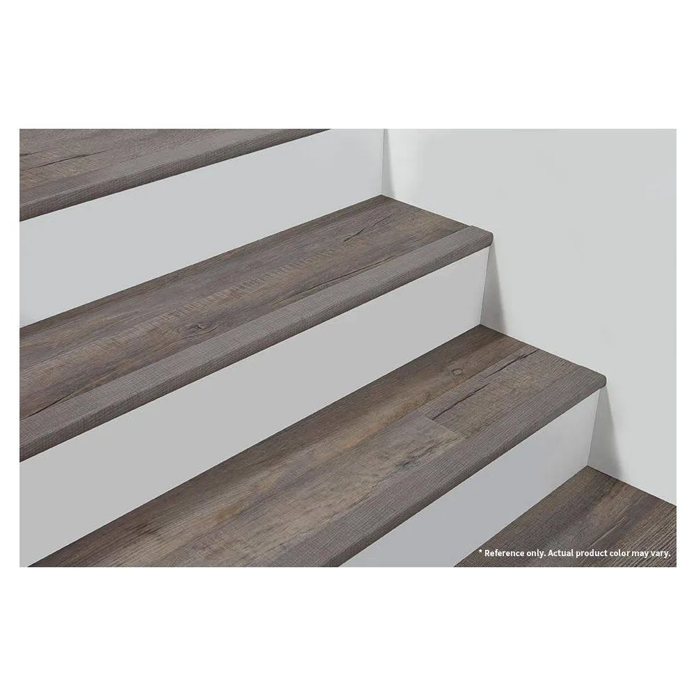 DuraDecor Classy Chic Fancy Fawn 1 in. T x 2 in. W x 94 in. L Stair Nose Molding, photo 2 of 2