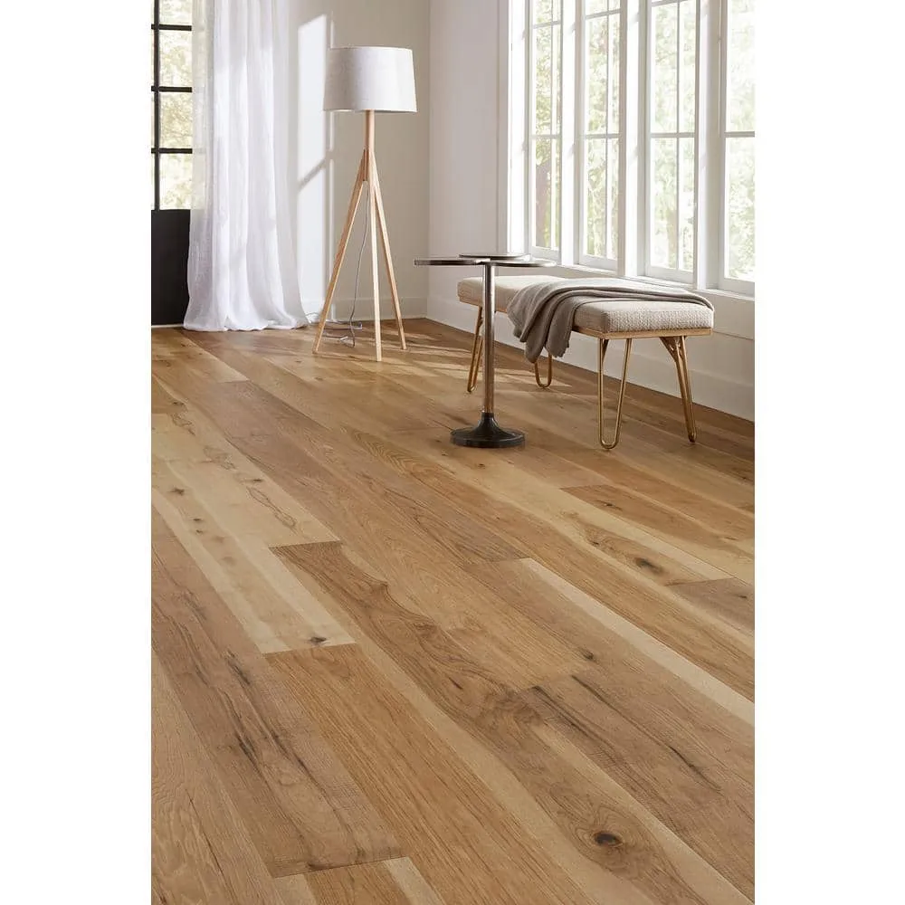 ASPEN FLOORING Farrow Hickory 1/2 in. T x 7.5 in. W Water Resistant Wire Brushed Engineered Hardwood Flooring (31.09 sqft/case), photo 2 of 14