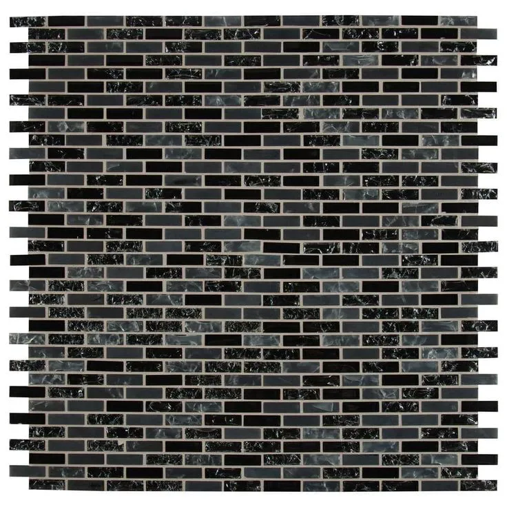 MSI Glissen 12 in. x 12 in. x 6mm Glass Mesh-Mounted Mosaic Tile (15 sq. ft./case), photo 6 of 8