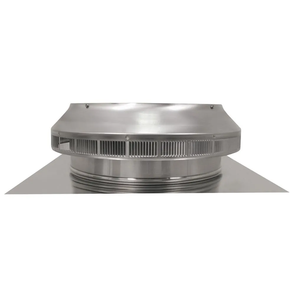 Active Ventilation 14 in. Dia Aluminum Roof Louver Exhaust Vent in Mill Finish, photo 4 of 12