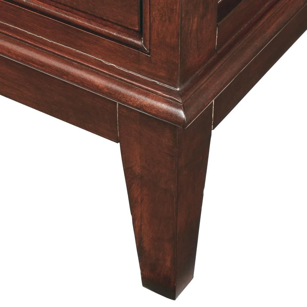 Hatton 24 in. W x 70-3/4 in. H x 16 in. D Bathroom Linen Storage Tower Cabinet in Dark Chestnut, photo 5 of 8