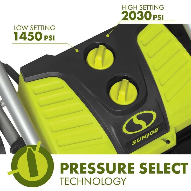 Sun Joe 2030 PSI 1.76 GPM 14.5 Amp Electric Pressure Washer with Pressure-Select Technology and Hose Reel, photo 6 of 8