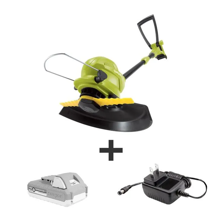 Sun Joe 10 in. 24-Volt Cordless Sharper Blade Stringless Lawn Trimmer Kit with 2.0 Ah Battery Plus Charger, photo 4 of 7