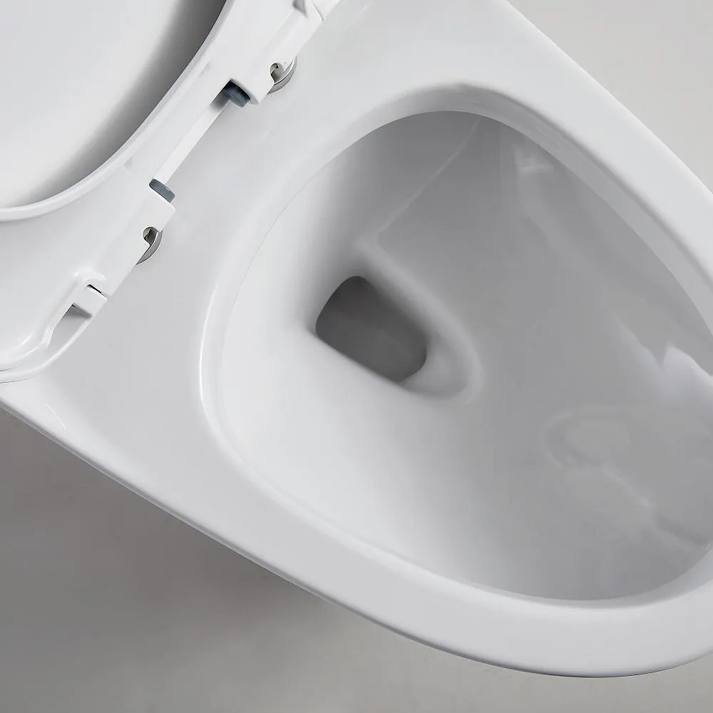1-Piece 1.28 GPF Dual Flush High Efficiency Elongated Toilet in White, Seat Included, photo 6 of 7