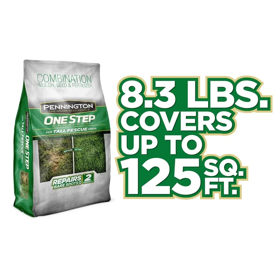 Pennington One Step Complete Tall Fescue Grass Sun or Shade Seed/Fertilizer/Mulch Repair Kit 8.3 lb, photo 2 of 5