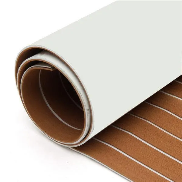 1Pcs 95'' x 35'' Marine Boat Sheet Teak Decking Boat Flooring Mats Yacht Flooring EVA Foam Floor Sheet Non-Skid Self-Adhesive Sea Deck , 5.5mm Thickness, photo 6 of 11