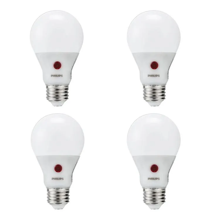Philips 60-Watt Equivalent A19 Dusk To Dawn Automatic On/Off Energy Saving LED Light Bulb Soft White (2700K), photo 4 of 5