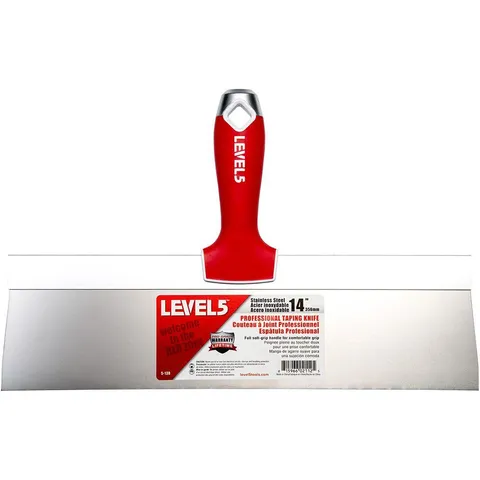 14 in. Stainless Steel Taping Knife with Soft Grip