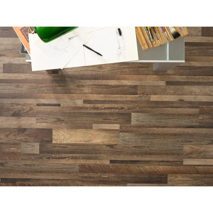 Islander Winchester Oak 5.91 in. x 48 in. HDPC Floating Vinyl Plank Flooring (19.69 sq. ft. per case), photo 9 of 11