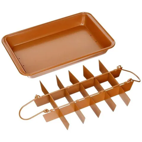 Brooklyn Brownie Non-Stick Baking Pan with Built-in Slicer