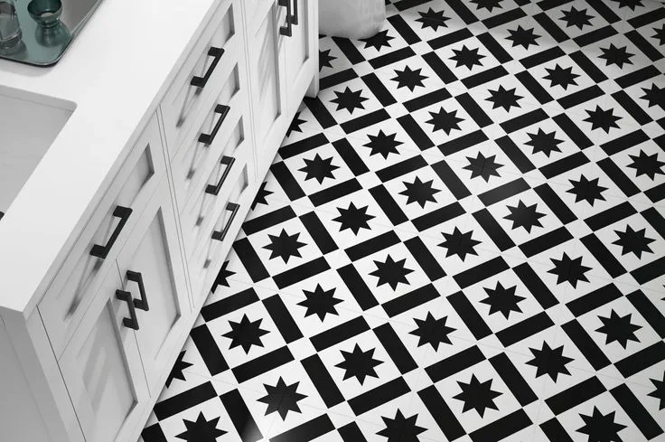 Style Selections Kingston Deco 3-mil x 12-in W x 12-in L Water Resistant Peel and Stick Luxury Vinyl Tile Flooring, photo 4 of 8