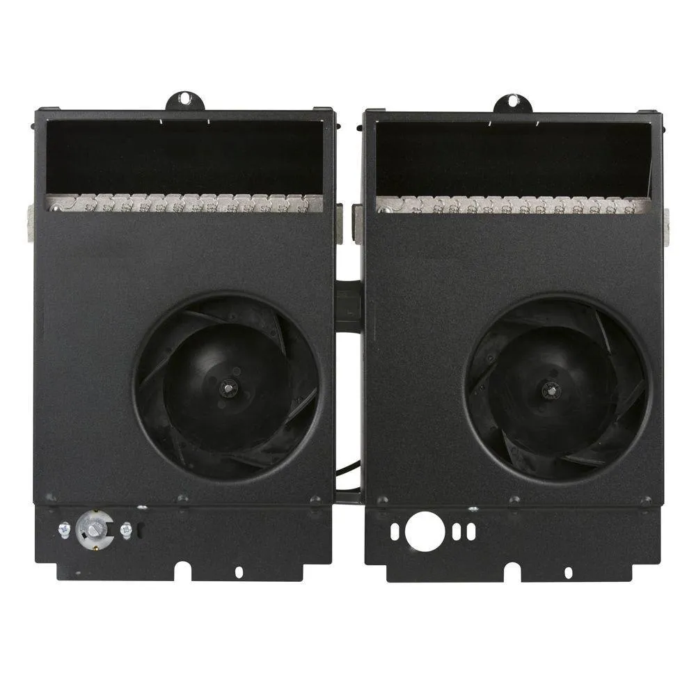 Com-Pak Twin 4,000-Watt 240-Volt Fan-Forced Wall Heater Assembly Only with Thermostat, photo 2 of 3