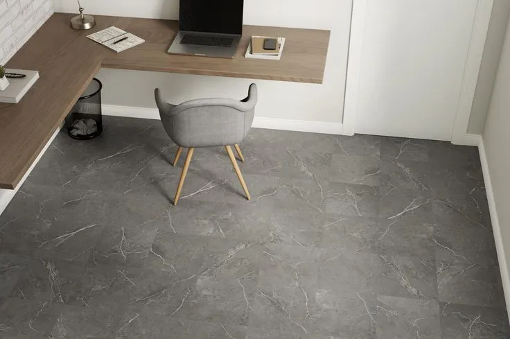 Style Selections Mystic Marble 3-mil x 12-in W x 12-in L Water Resistant Peel and Stick Luxury Vinyl Tile Flooring, photo 6 of 8