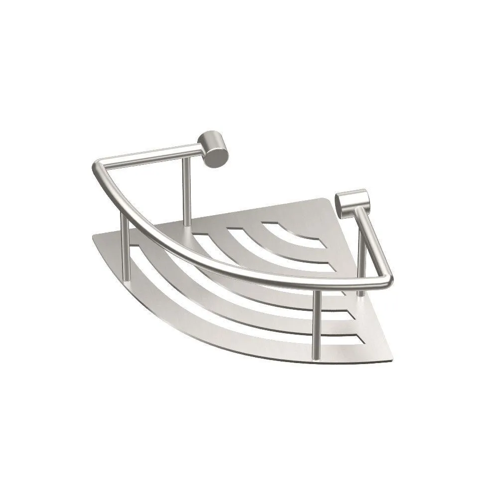 Gatco 8 in. W Elegant Corner Shelf in Chrome, photo 2 of 2