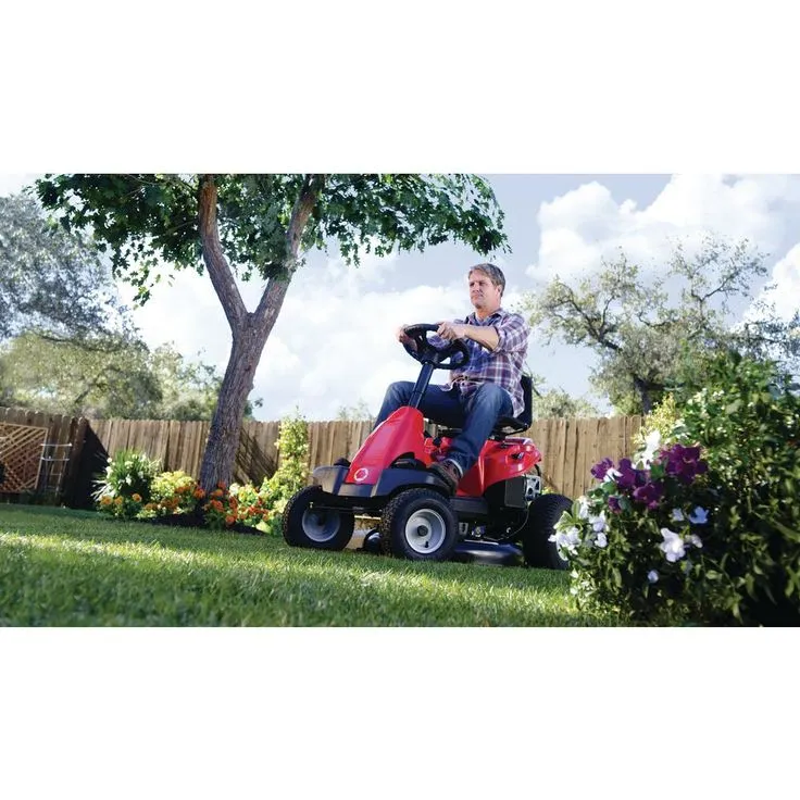 Troy-Bilt TB 30 in. 382 cc Auto-Choke Engine 6-Speed Manual Drive Gas Rear Engine Riding Lawn Mower with Mulch Kit Included, photo 4 of 11