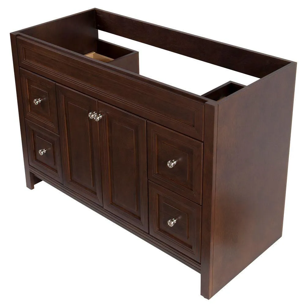 Brinkhill 48 in. W x 34 in. H x 22 in. D Bath Vanity Cabinet Only in Cognac, photo 4 of 47