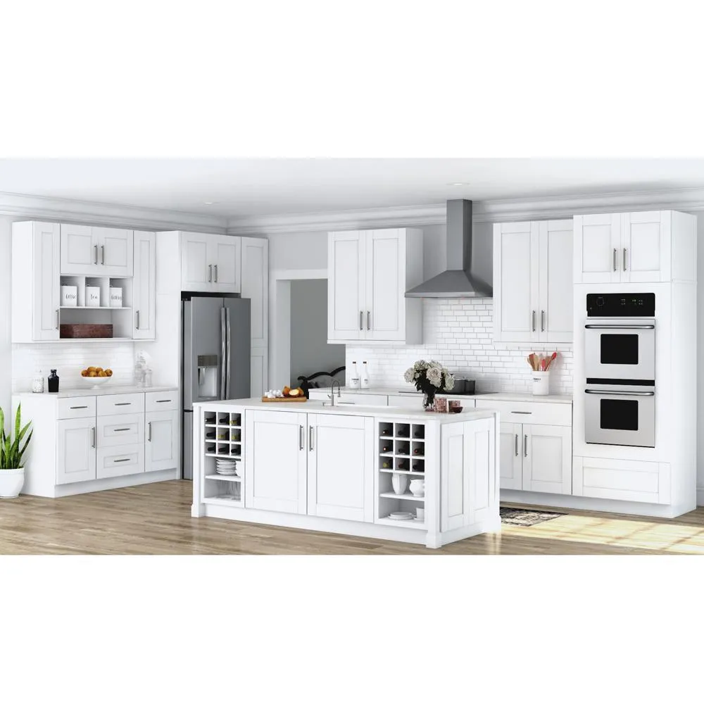 Shaker Assembled 18x34.5x24 in. Drawer Base Kitchen Cabinet with Ball-Bearing Drawer Glides in Satin White, photo 11 of 20