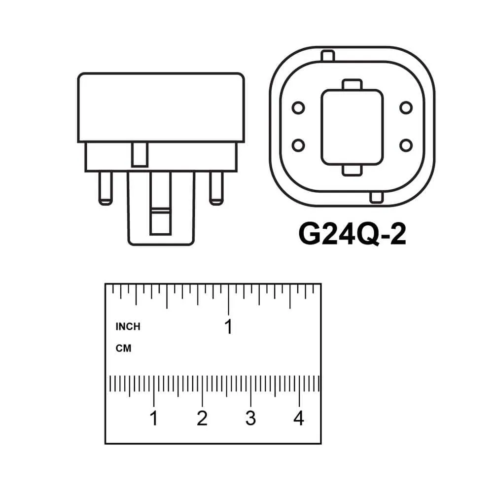 Feit Electric 18-Watt Equivalent PL CFLNI Quad Tube 4-Pin G24Q-2 Base CFL Bulb, Cool White 4100K (1-Pack), photo 4 of 7