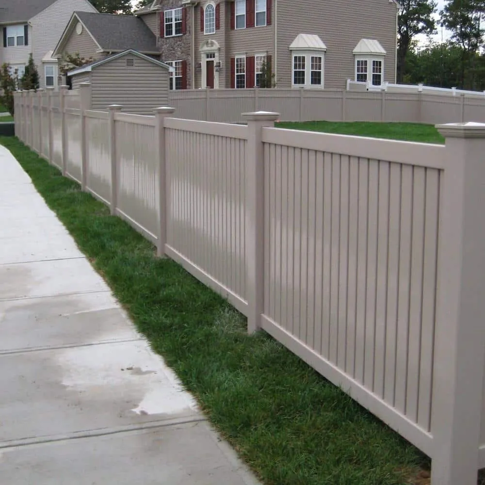 Fence Armor 4 in. L x 1/4 ft. H x 1/2 in. D Clay Demi Fence Post Guard for Wood or Vinyl, photo 3 of 3
