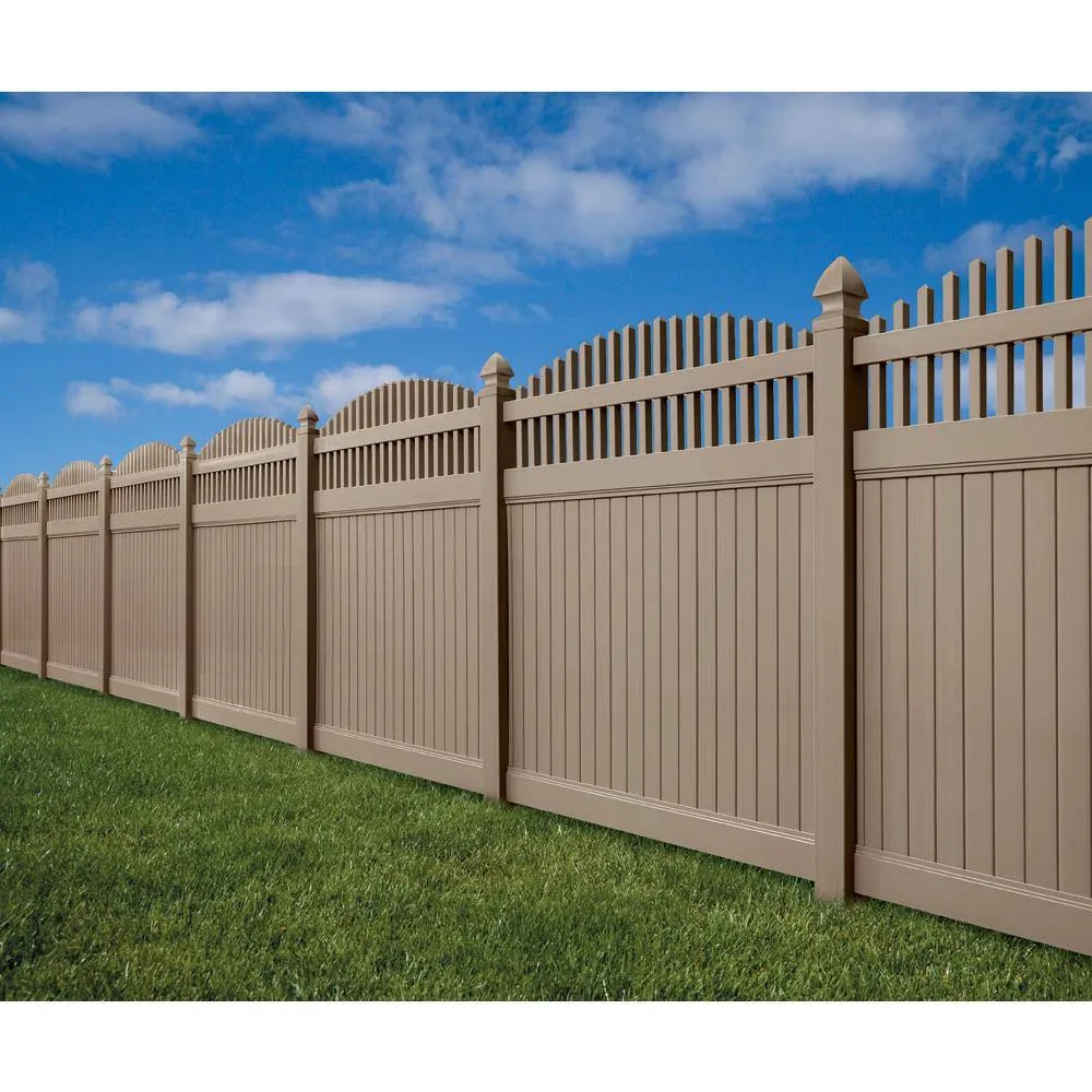 Fence Armor 6 in. L x 1/4 ft. H x 1/2 in. D Clay Demi Fence Post Guard for Wood or Vinyl, photo 3 of 3