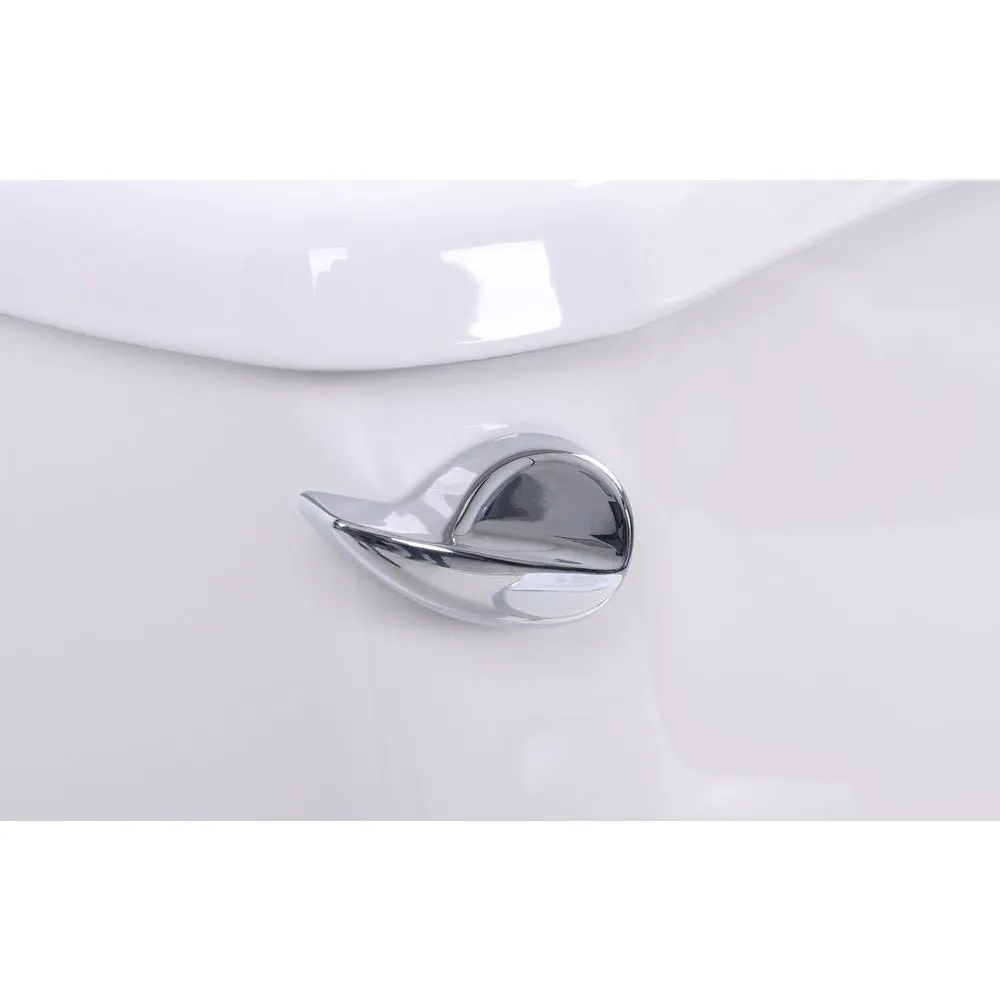 Universal Tubs Step-In 59.6 in. Walk-In Non-Whirlpool Bathtub in White with 1.28 GPF Single Flush Toilet, photo 10 of 10